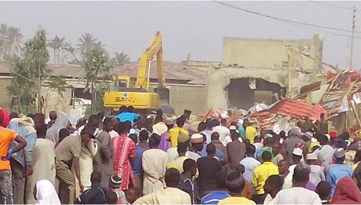 Kaduna state government demolishing Sheikh Zakzaky’s family house and mother’s grave
