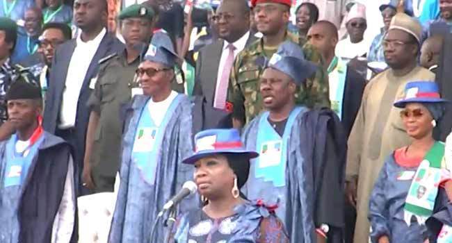 Image result for Nigerians React As Buhari Is Booed And Stoned At Ogun APC Rally