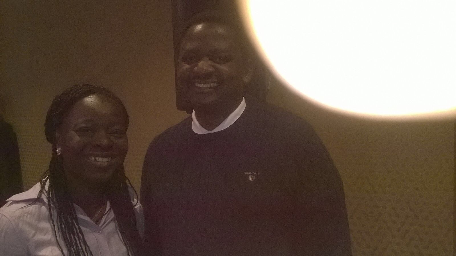 Adenike Lucas with Femi Adesina