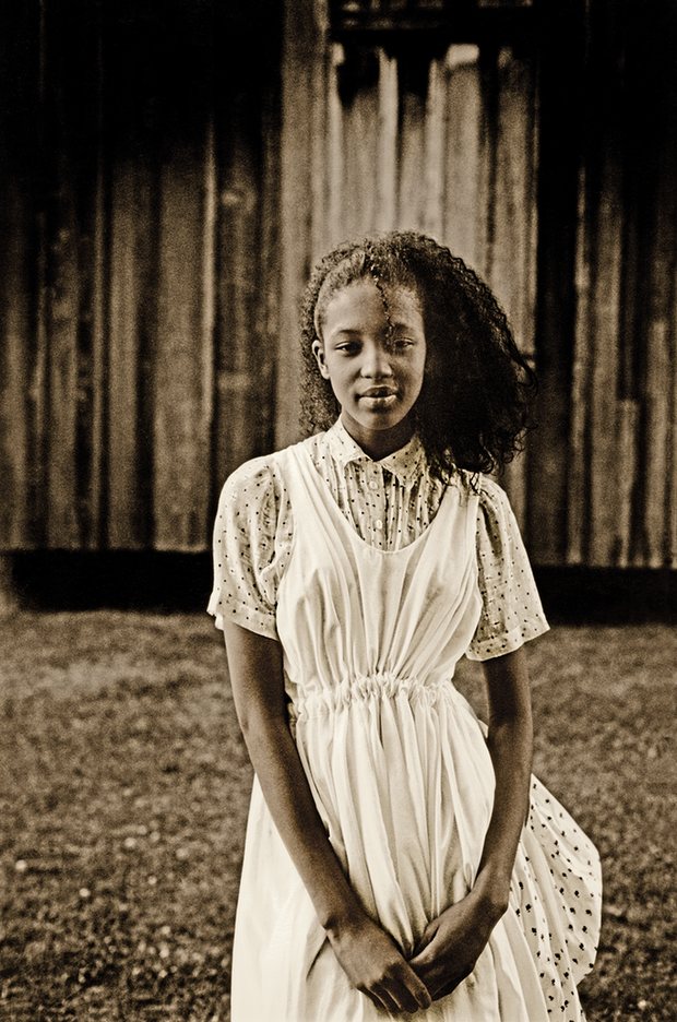 On her first big assignment abroad, in New Orleans in 1986. Photograph: © Martin Brading